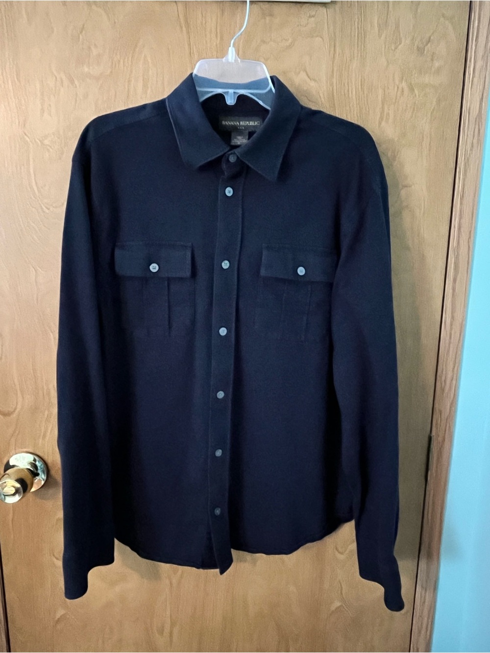 Banana Republic Men’s Navy Button Down Shirt Size XL Soft Cotton EUC